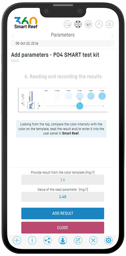 PO4 Smart test kit interface 1 2024